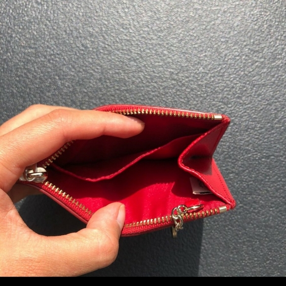 Red Coach Coin Purse with Zipper NWOT - Picture 3 of 4